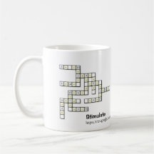 Caneca de Café do Quebra-Cabeça Crossmath 1