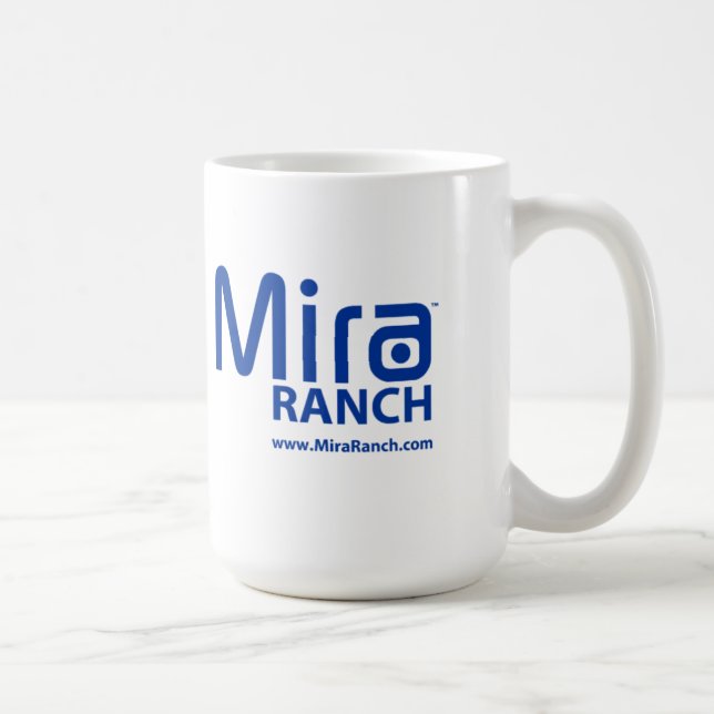 Caneca de café do rancho 15oz de Mira (Direita)