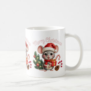 Caneca de Café do Rato de Natal
