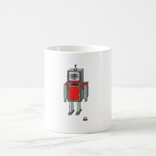 Caneca de café do robô