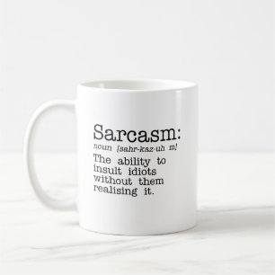 Caneca de café do sarcasmo