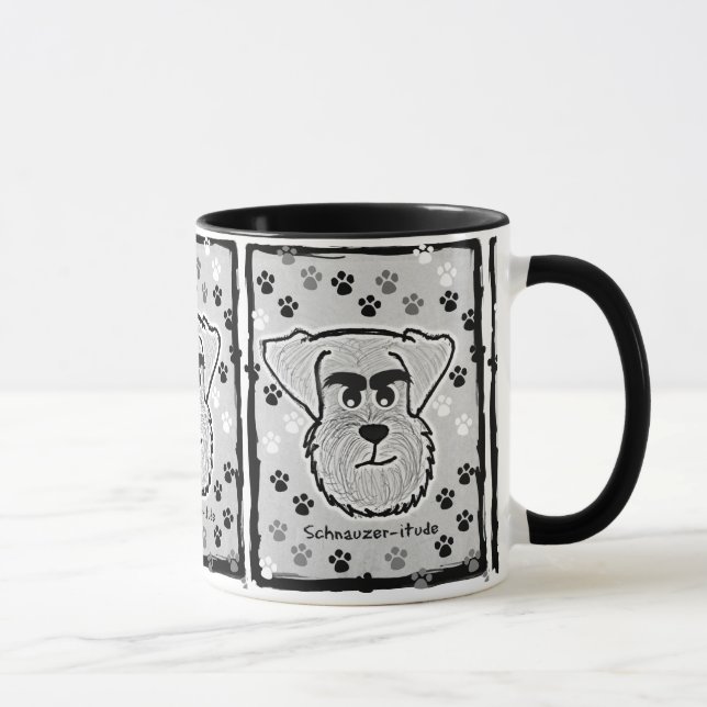 Caneca de café do Schnauzer (Direita)