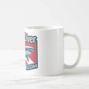 Caneca de café do "Shark Diver".
