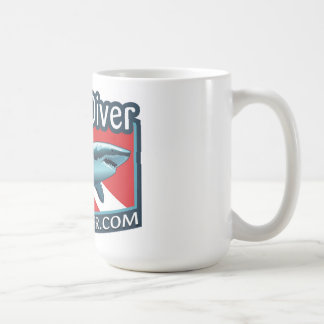 Caneca de café do "Shark Diver".
