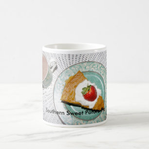 Caneca de café do sul da torta da batata doce de
