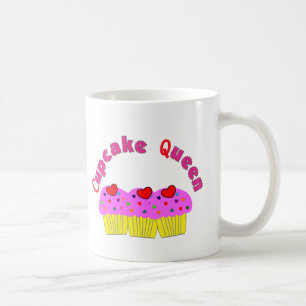Caneca De Café Do "t-shirt e presentes da rainha cupcake"