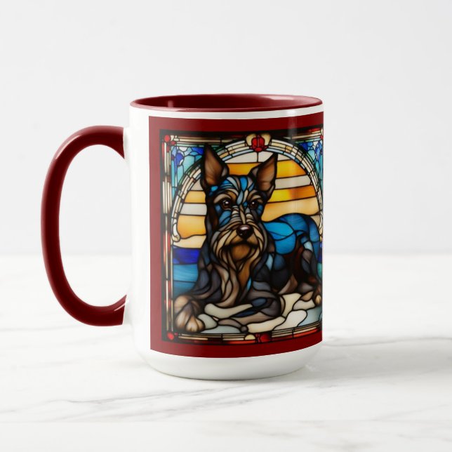 Caneca de café do terrier escocês fofo (Esquerda)