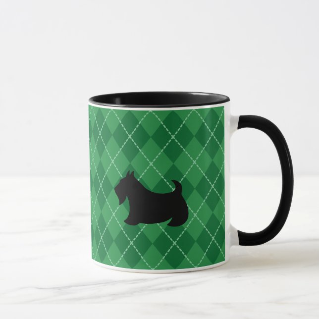 Caneca de Café do Terrier Escocês Presente (Direita)