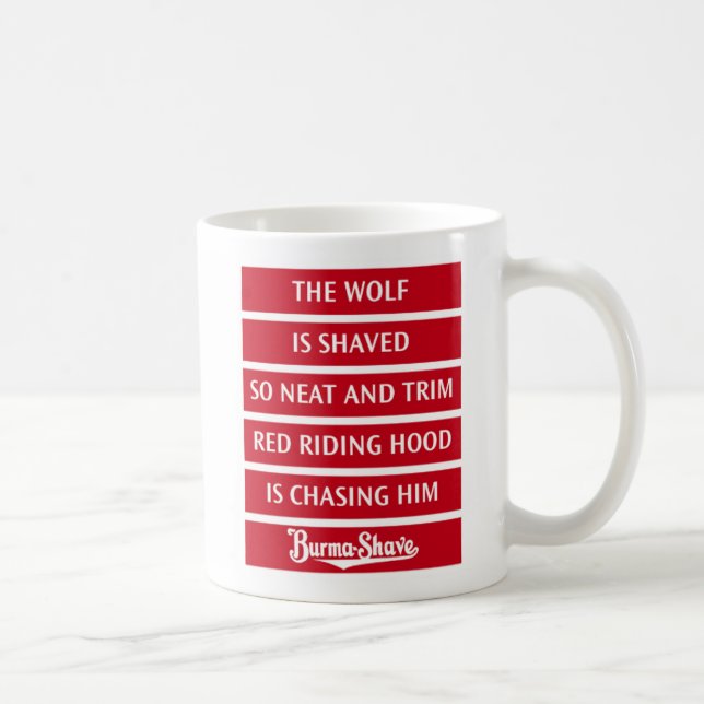 Caneca de café do tinir 1 do Burma-Shave (Direita)