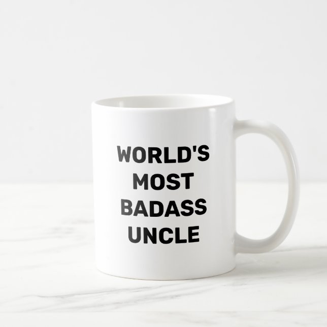 Caneca de Café do Tio Mais Badass do Mundo (Direita)