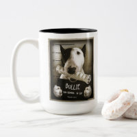 Caneca de café do tiro caneca" de bull terrier do