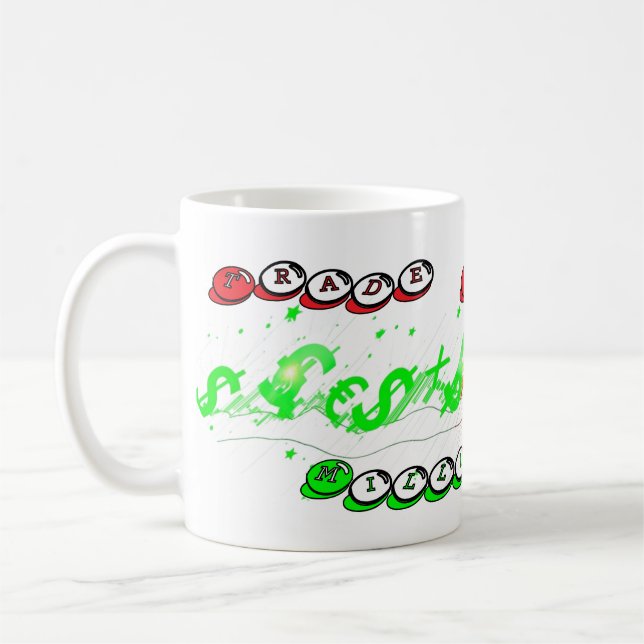 Caneca de Café do Trader do Mercado de Ações (Esquerda)