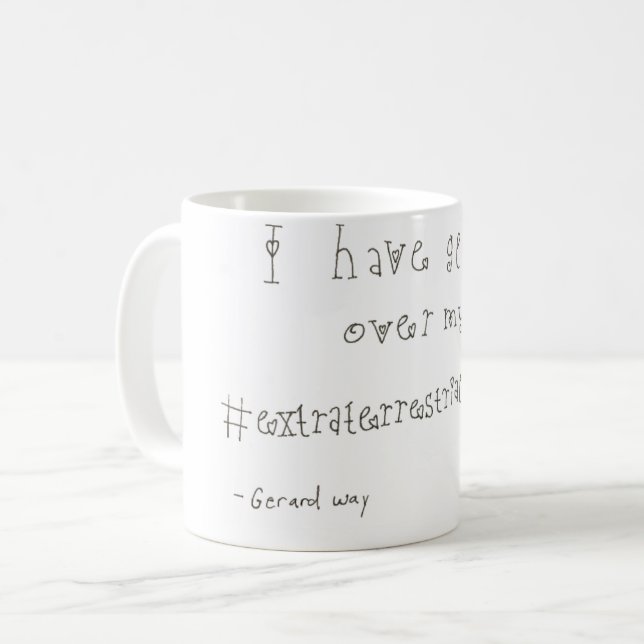 Caneca de café do Tweet de Gerard Way (Frente Esquerda)
