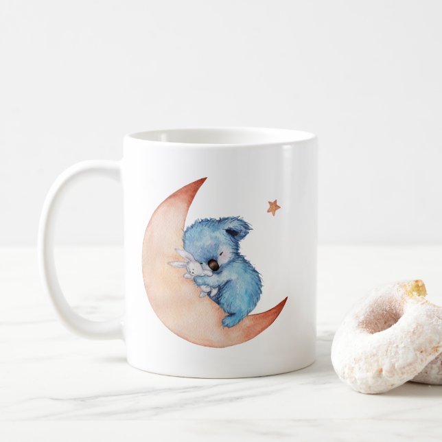 Caneca de café do urso de Koala do sono (Com Donut)
