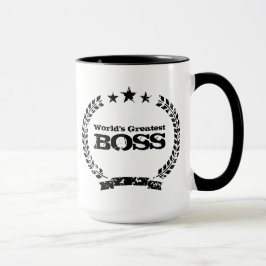 Caneca de café do vintage do chefe | do mundo a
