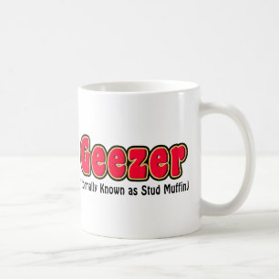 Caneca de café do vovô do muffin do Geezer ou do