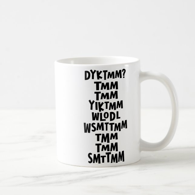 Caneca De Café Do You Know The Muffin Man Dyktmm Nostalgia Funny  (Direita)