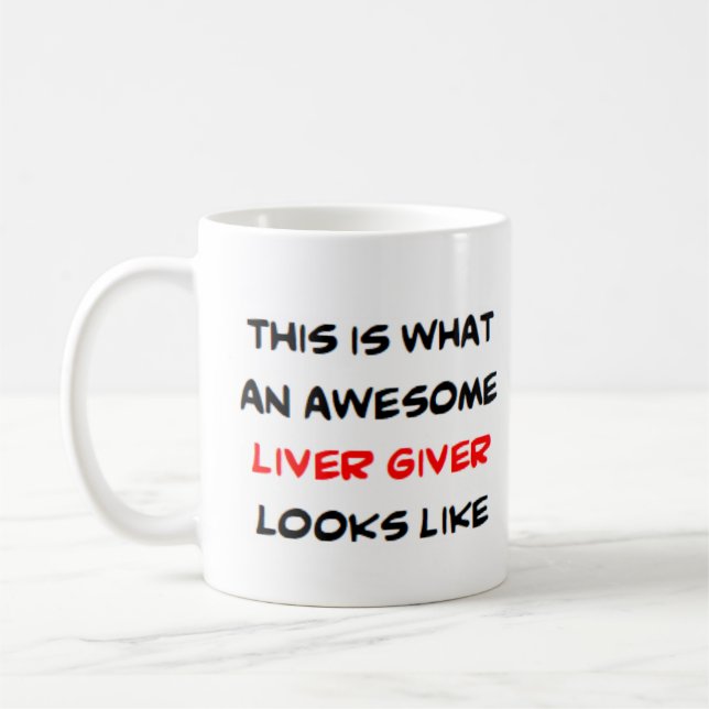 Caneca De Café doador de fígado, incrível (Esquerda)