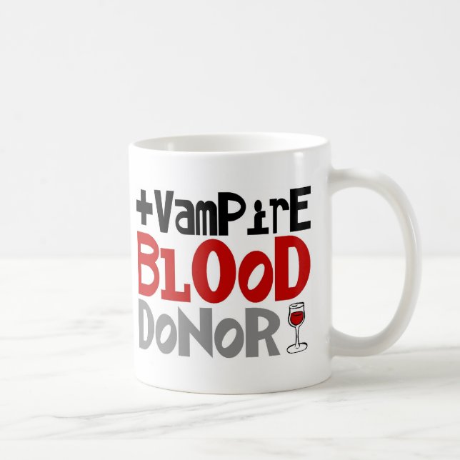 Caneca De Café Doador de sangue do vampiro (Direita)