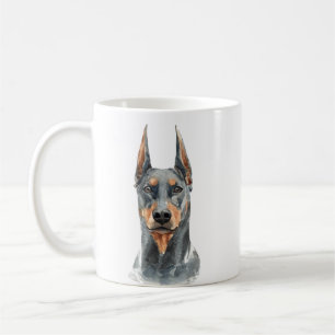 Caneca De Café Doberman Personalizado