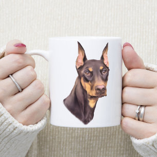 Caneca De Café Doberman Pinscher Dog