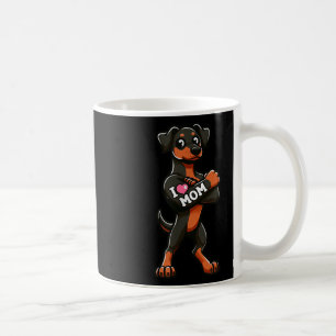 Caneca De Café Doberman Pinscher Eu Amo A Mãe Tatuagem De Cachorr