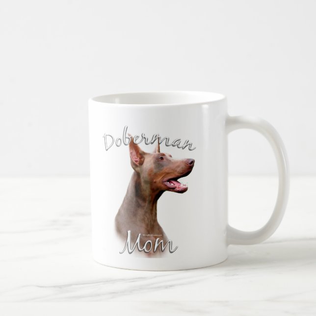 Caneca De Café Doberman Pinscher (Isabella) Mãe 2 (Direita)