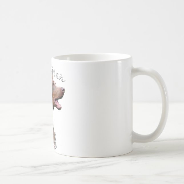 Caneca De Café Doberman Pinscher (Isabella) Pai 2 (Direita)