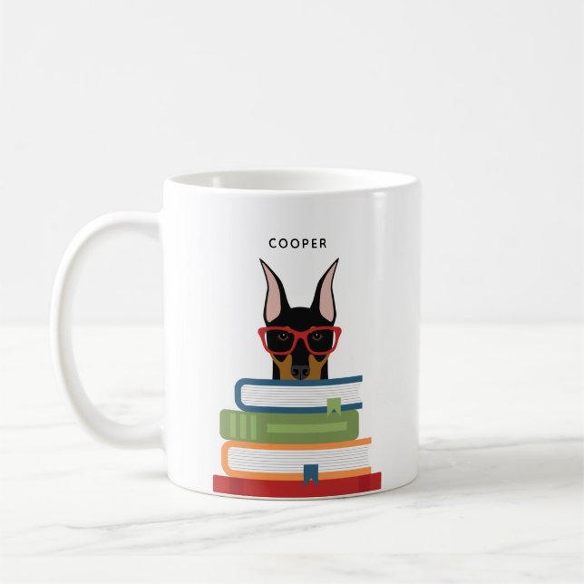 Caneca De Café Doberman Pinscher Mugs (Esquerda)