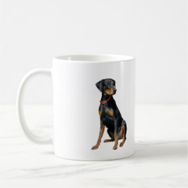Caneca De Café Doberman Pinscher (natural)