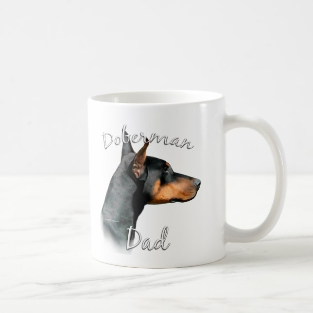 Caneca De Café Doberman Pinscher (preto) Pai 2 (Direita)