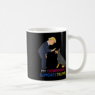 Caneca De Café Doberman Suporta Trump Gift Doberman Pinscher