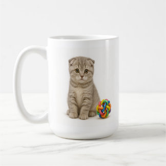 Caneca De Café Dobre-me mais de perto - Kitten Escocês