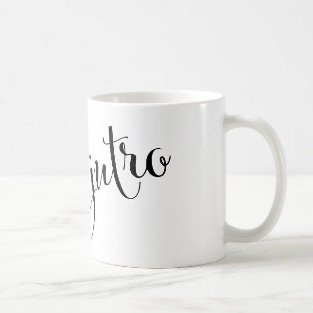 Caneca De Café dobro jutro Good Morning República da Croácia Mug (Direita)