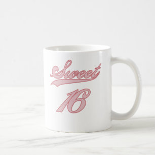 Caneca De Café Doce 16 do rosa do estilo do basebol