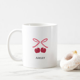Caneca de Café Doce Arco de Cereja Ilustração F