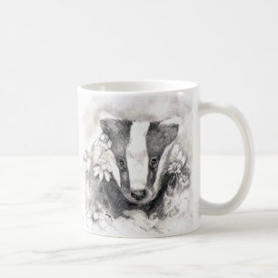 Caneca De Café Doce Badger Sketch Mug