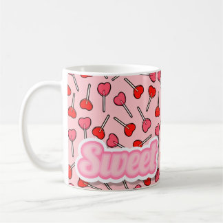 Caneca De Café Doce Candy Lollipop Girly Mug