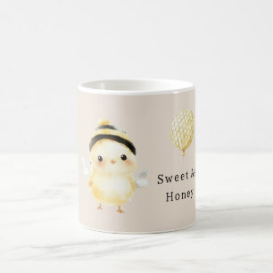 Caneca De Café Doce como Favo de Mel de Frango Balão
