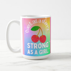 Caneca De Café Doce como uma cereja