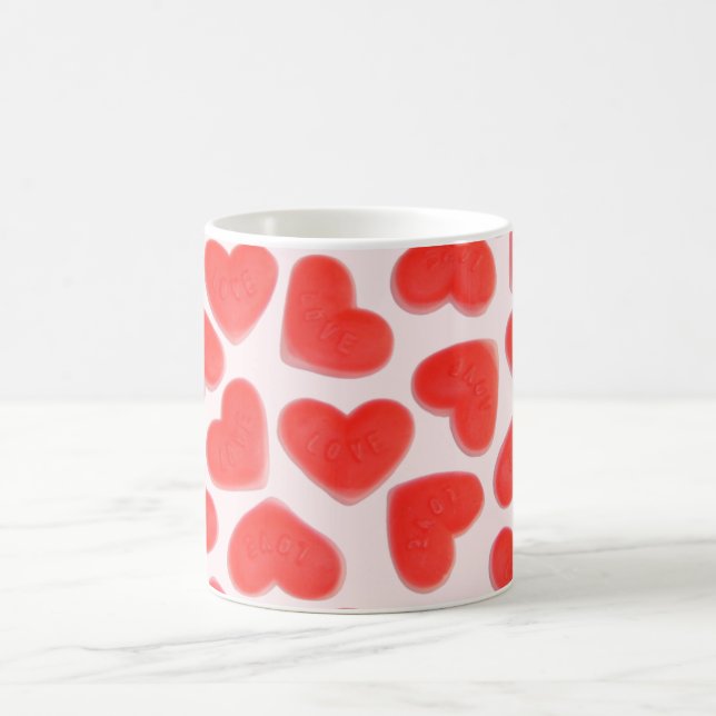 Caneca De Café Doce Coração Rosa (Centro)