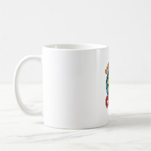 Caneca De Café Doce Cute Milho Vintage Design Castelo de Hallowee