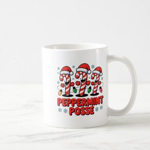 Caneca De Café Doce de Hortelã-Pimenta Cane Funny Natal Santa Boi