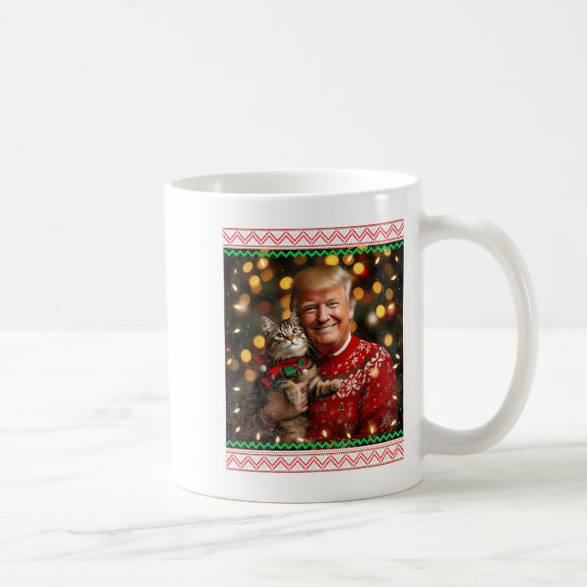 Caneca De Café Doce De Natal Engraçado Para Os Pássaros Gatos (Direita)