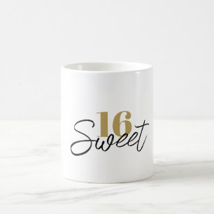 Caneca De Café Doce Dezesseis 16º Aniversário Presente Favorito 1