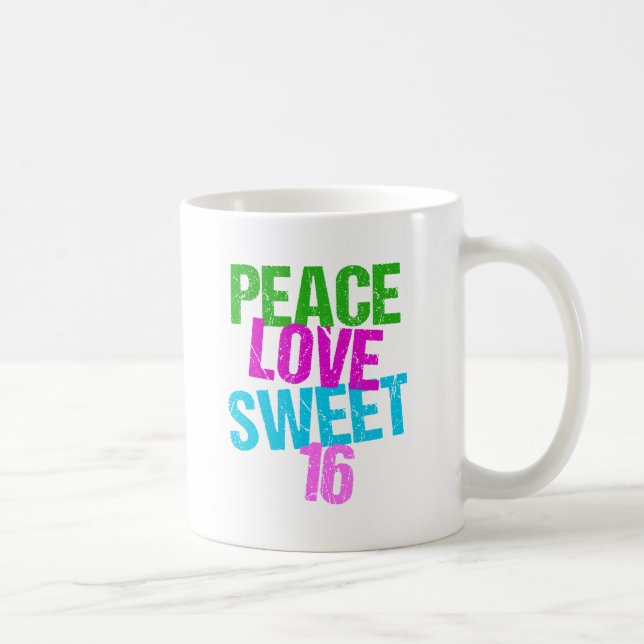 Caneca De Café Doce Dezesseis Cute (Direita)