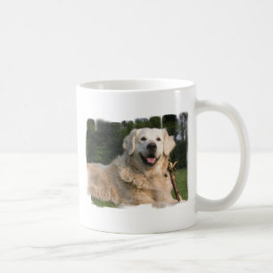 Caneca de café doce do golden retriever