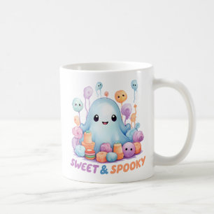 Caneca De Café Doce e Spooky