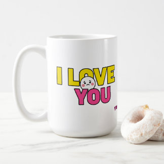 Caneca De Café Doce Eu Te Amo Gráfico para Presentes e Roupas