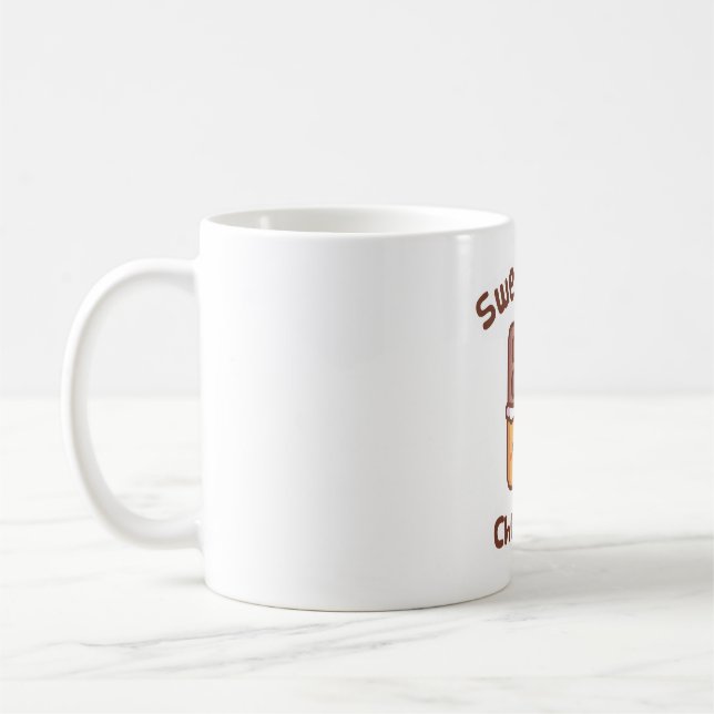 Caneca De Café Doce Fofinho Como Chocolate Doodle (Esquerda)